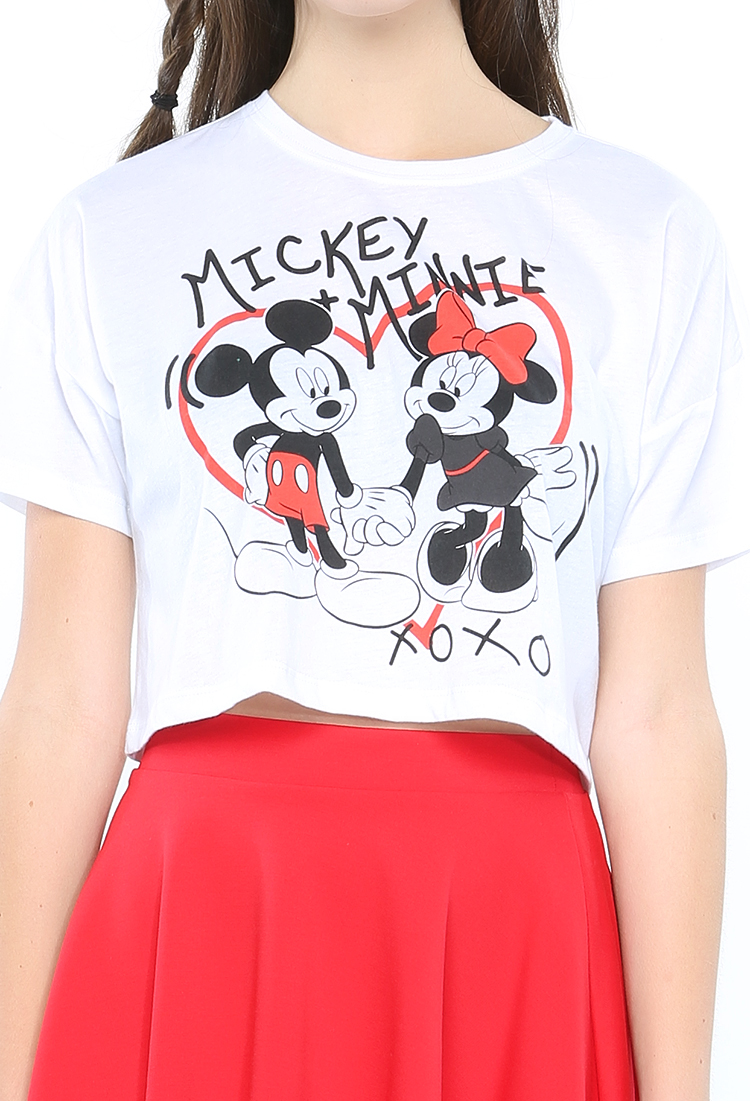 Mickey Minnie Crop Top
