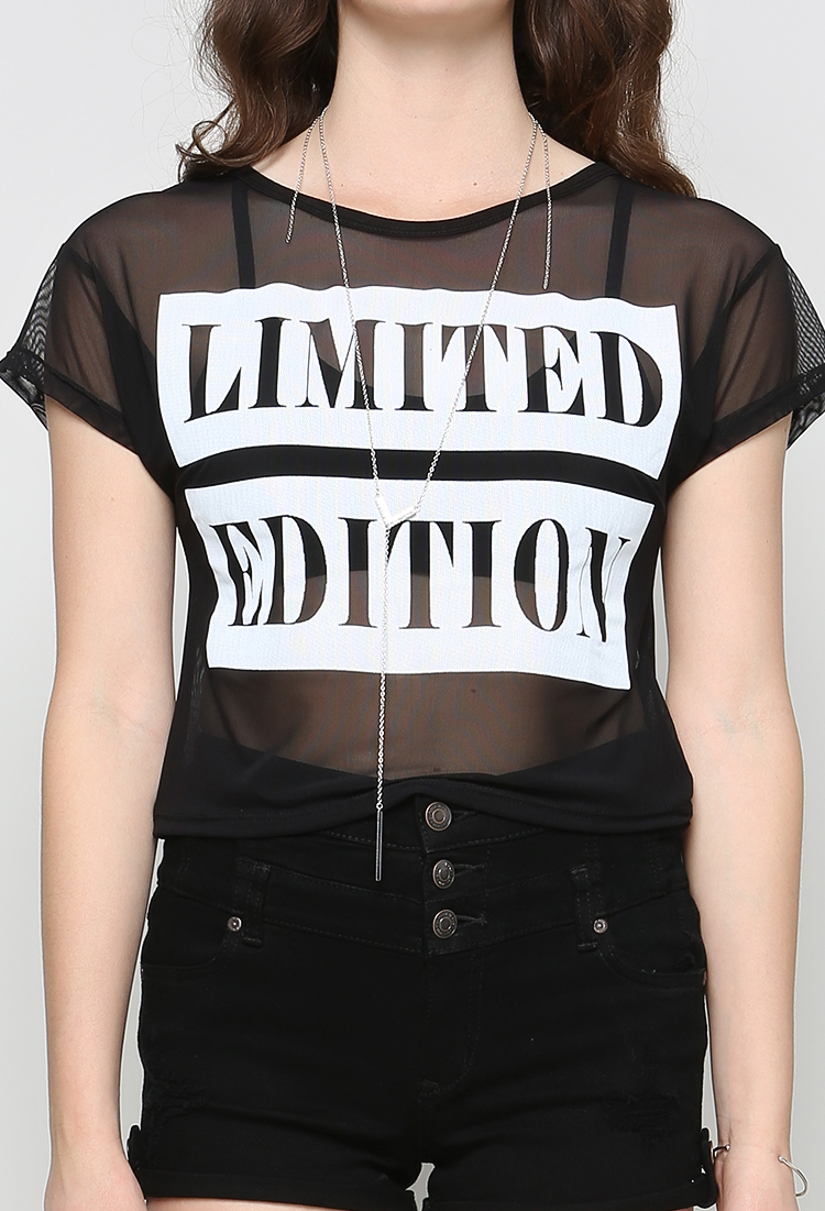 Limited Edition Mesh Crop Top