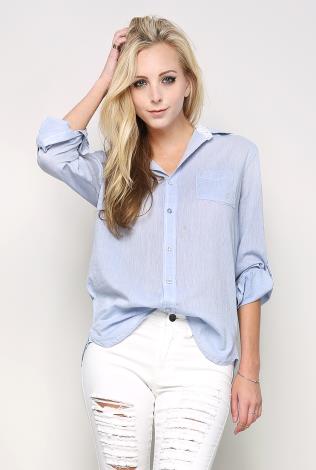 Loose Fit Striped Shirt