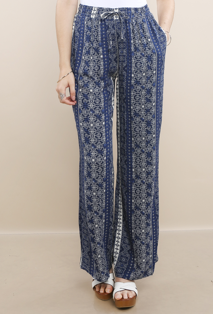 Abstract Wide Pants