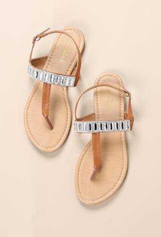 Rhinestoned Sandals