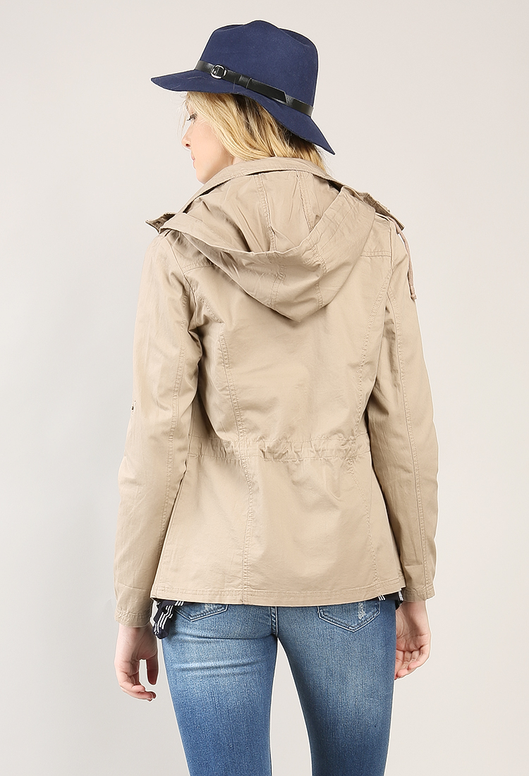 Hooded Canvas Utility Jacket | Shop Old Jackets at Papaya Clothing