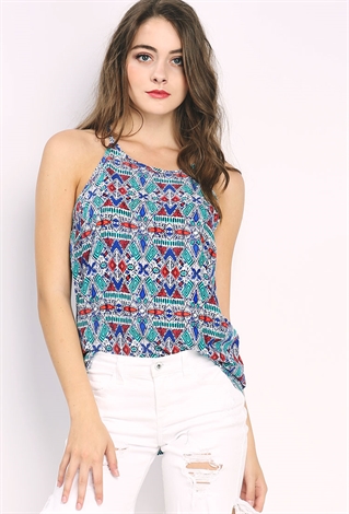 Multi Patterned Cami Top