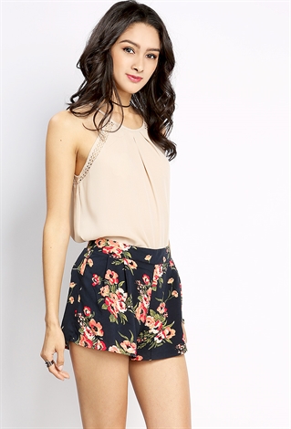 Floral Patterned Shorts