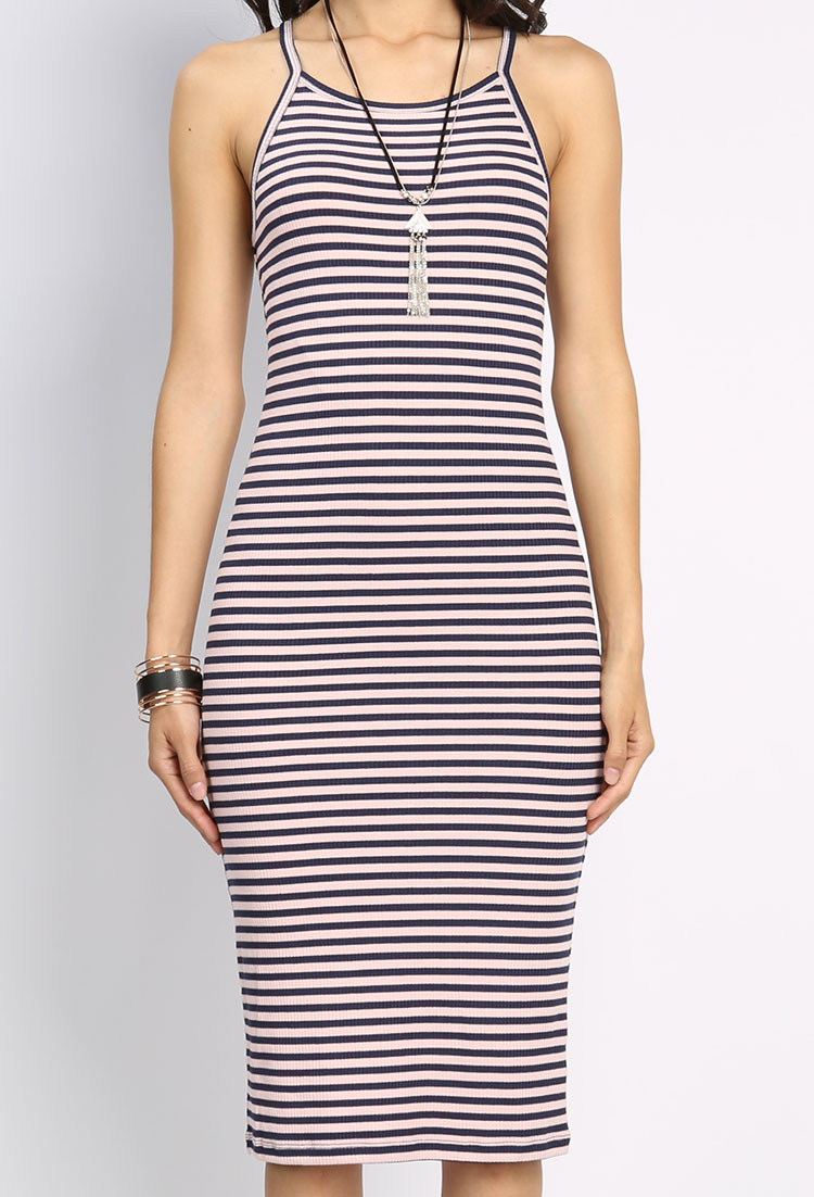 Striped Cami Midi Dress