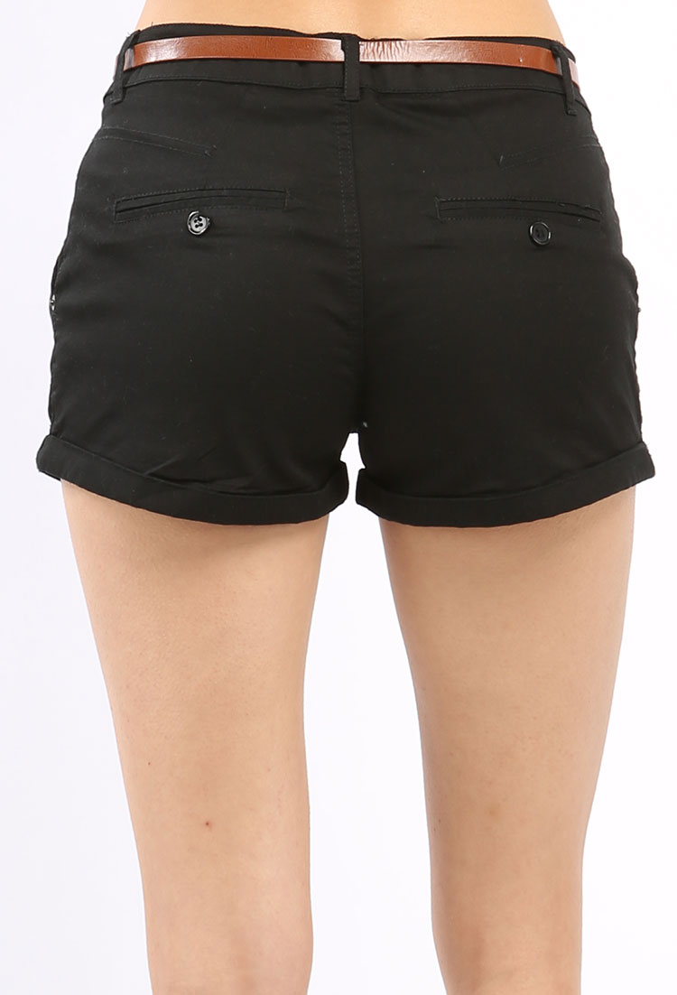 Basic Belted Shorts