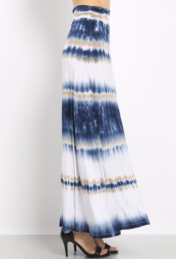 Tie Dyed Maxi Skirt