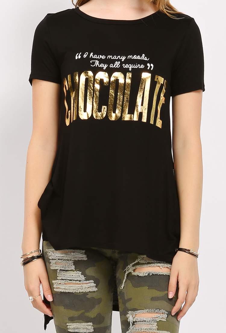 Chocolate Graphic Top