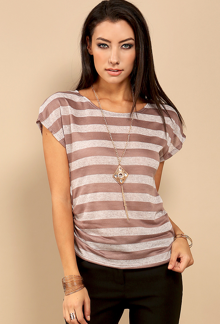 Striped Top W/Necklace