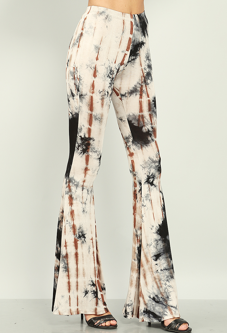 Tie-Dyed Flare Pants
