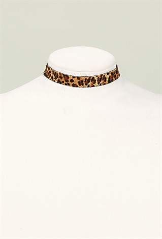 Leopard Print Choker