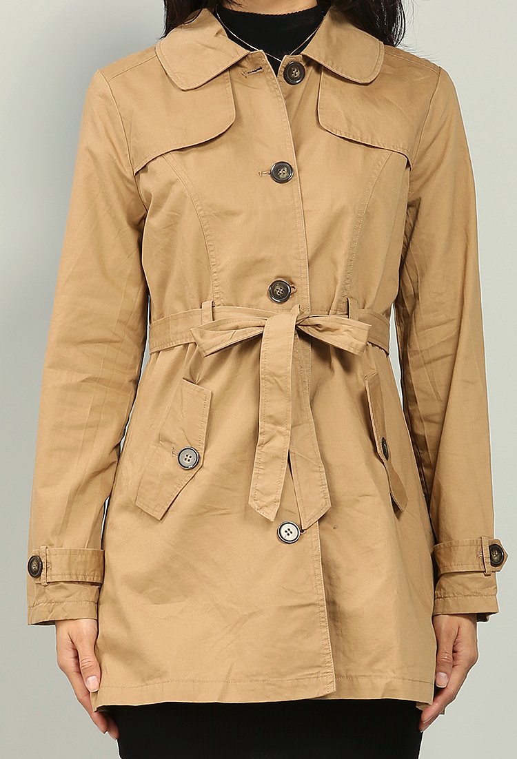 Belted Wrap Trench Jacket