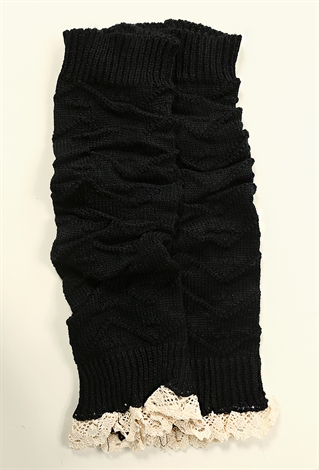 Ruffle Knit Leg Warmers