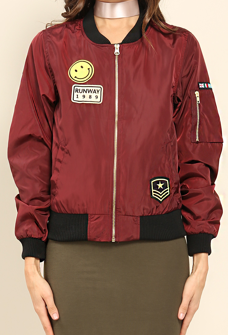 Runway Patch Bomber Jacket