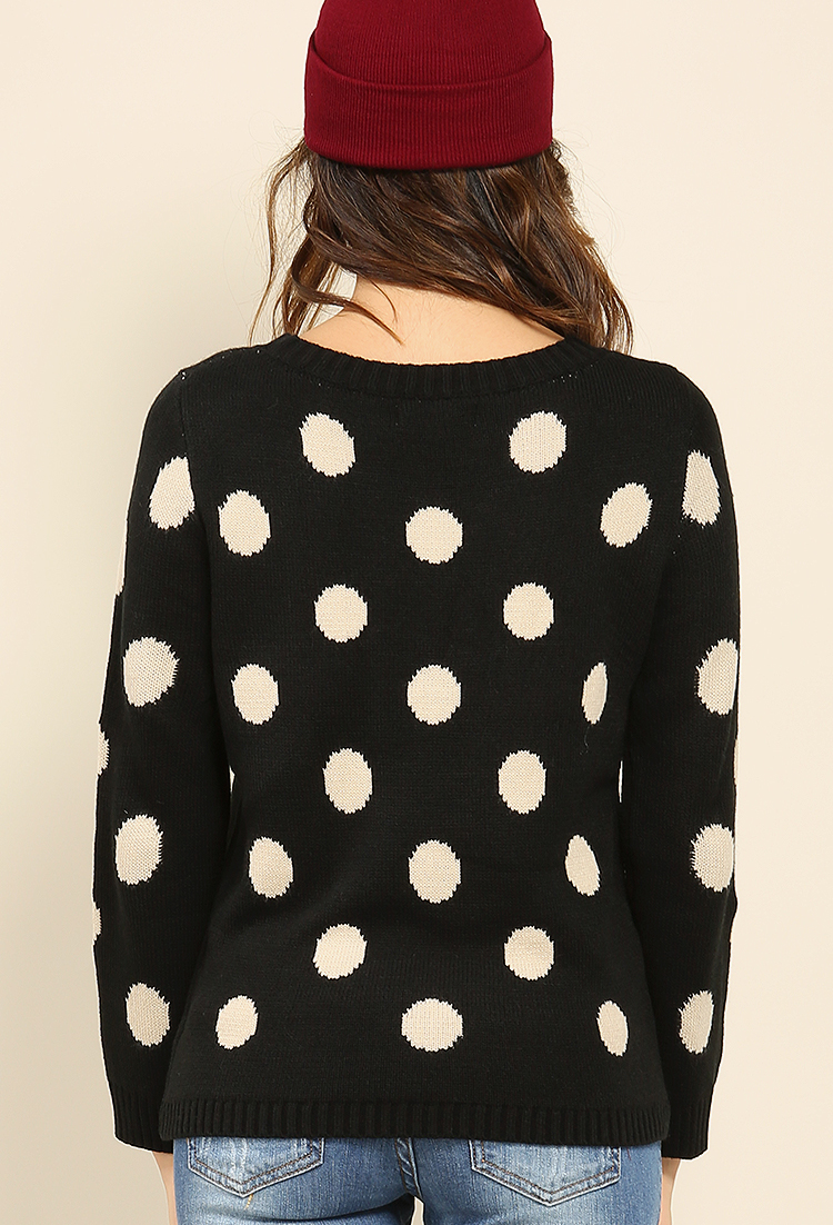 Polka Dot Knitted Sweater