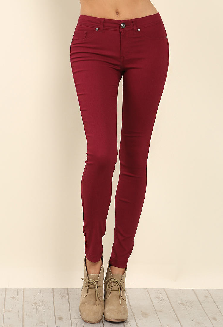 Button Accent Jeggings