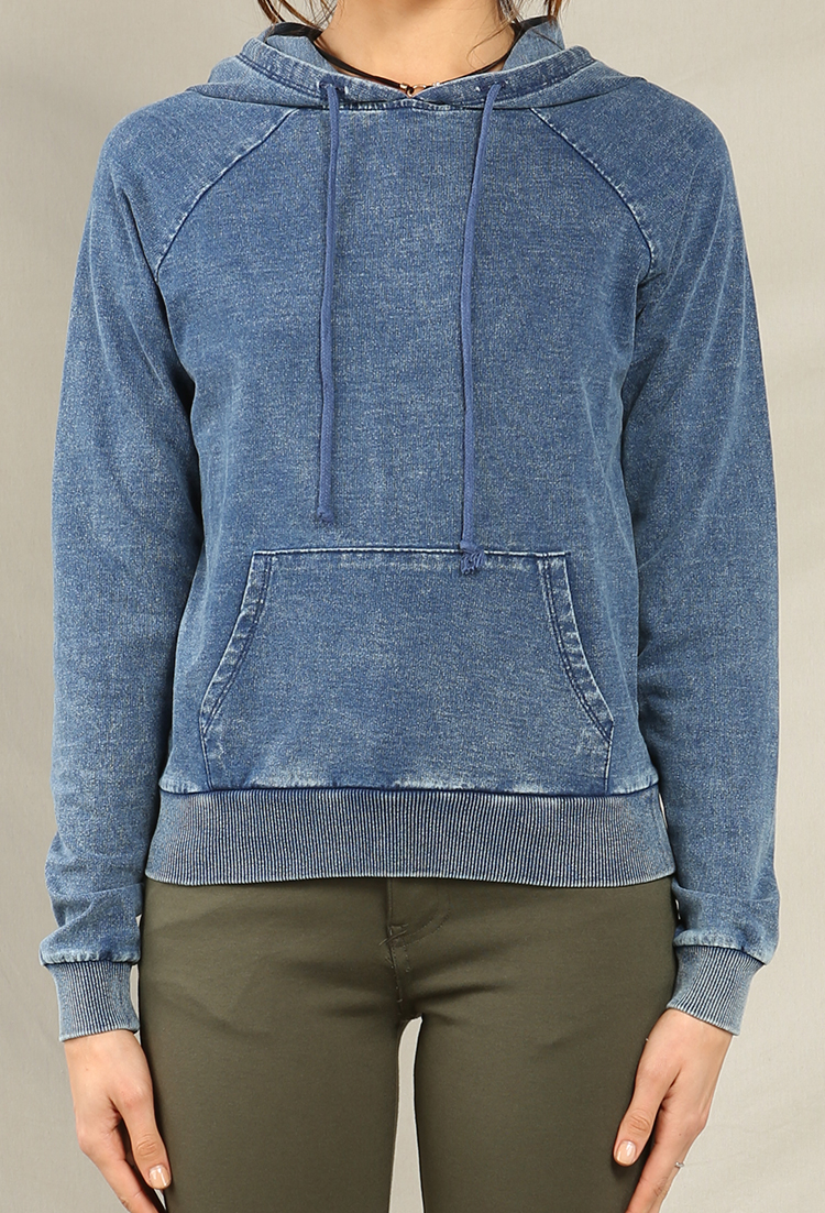 Hooded Chambray Top
