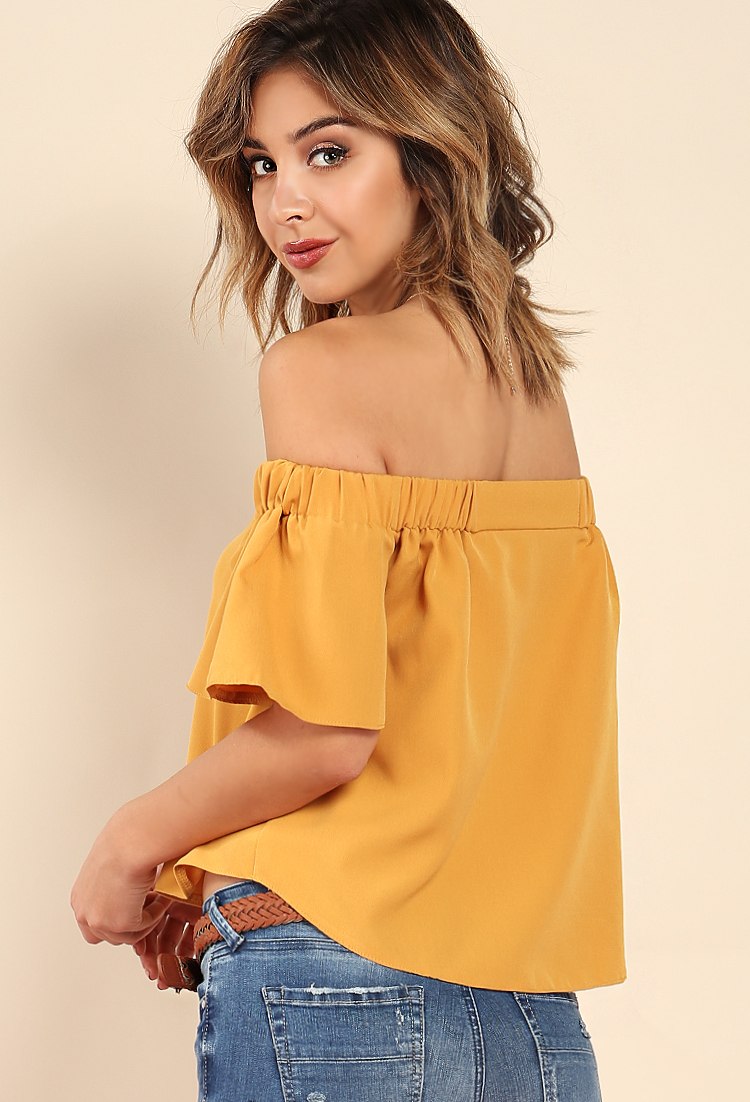 Ruffled Off-The-Shoulder Top