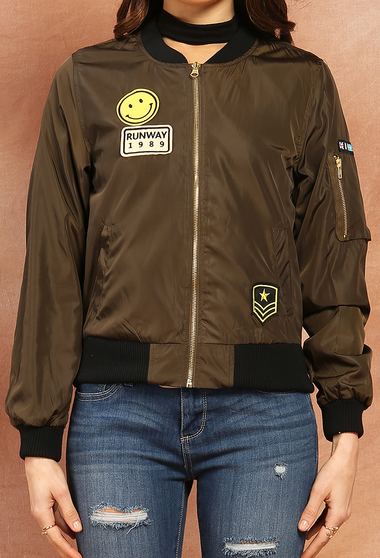Runway Patch Bomber Jacket