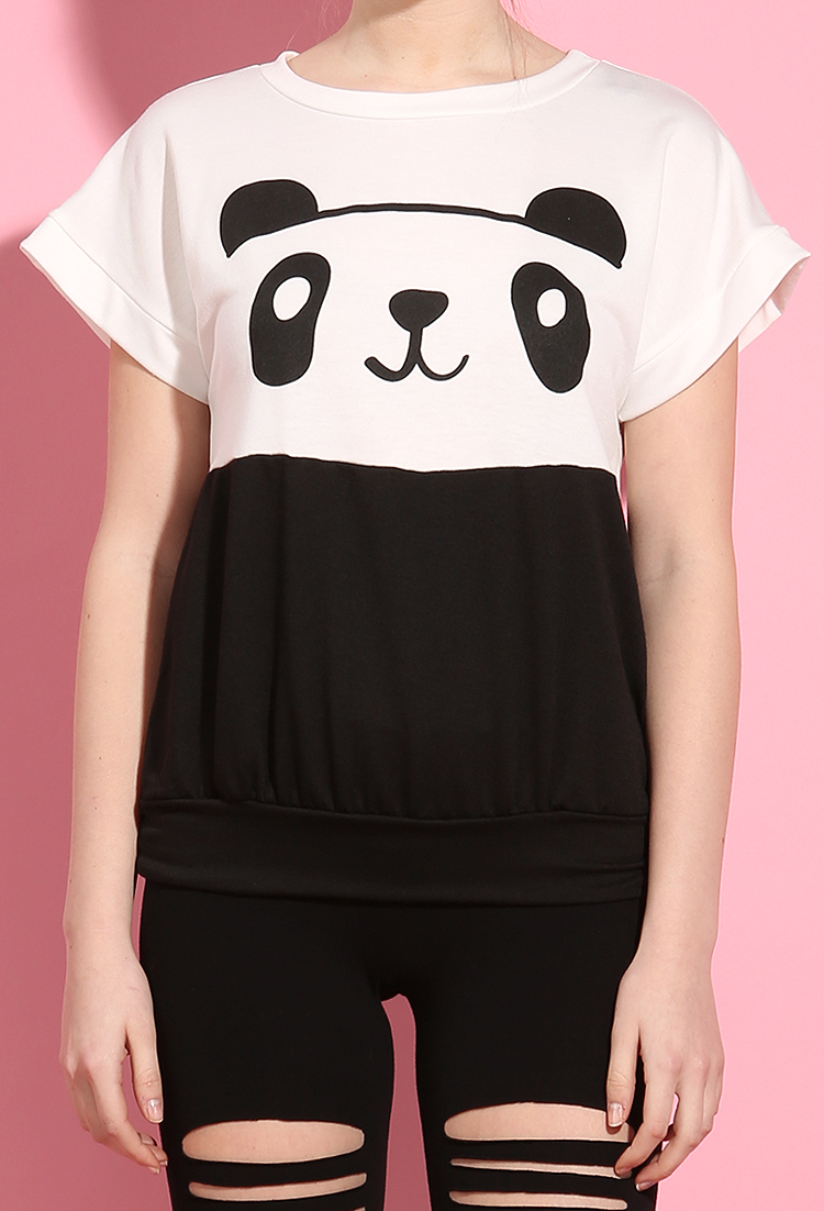 Panda Graphic Sweatshirt Tee