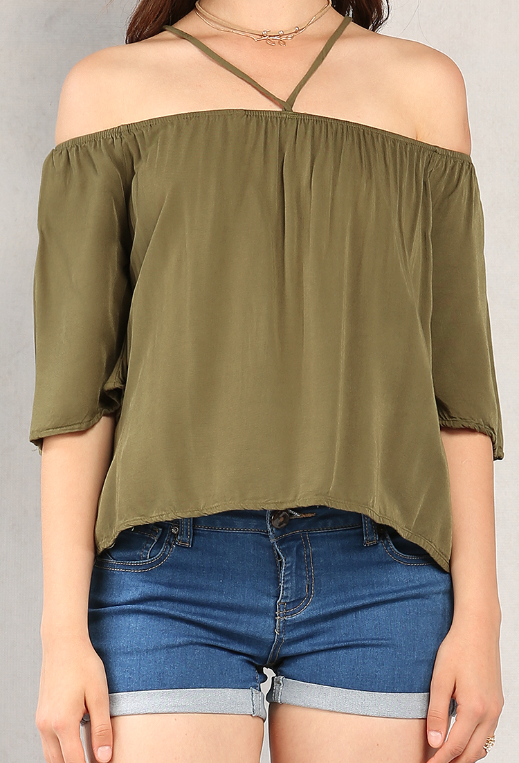Strappy Off-The-Shoulder Top