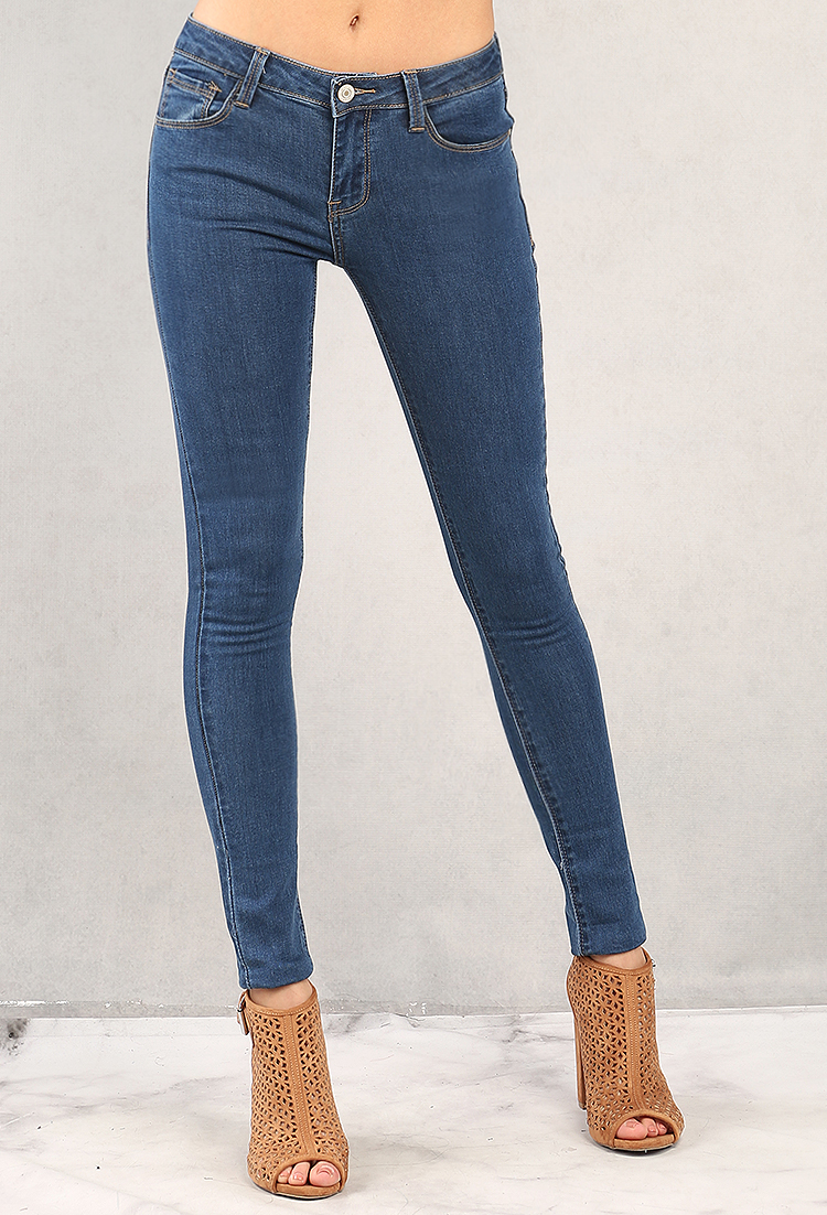 Mid-Rise Classic Skinny Jeans