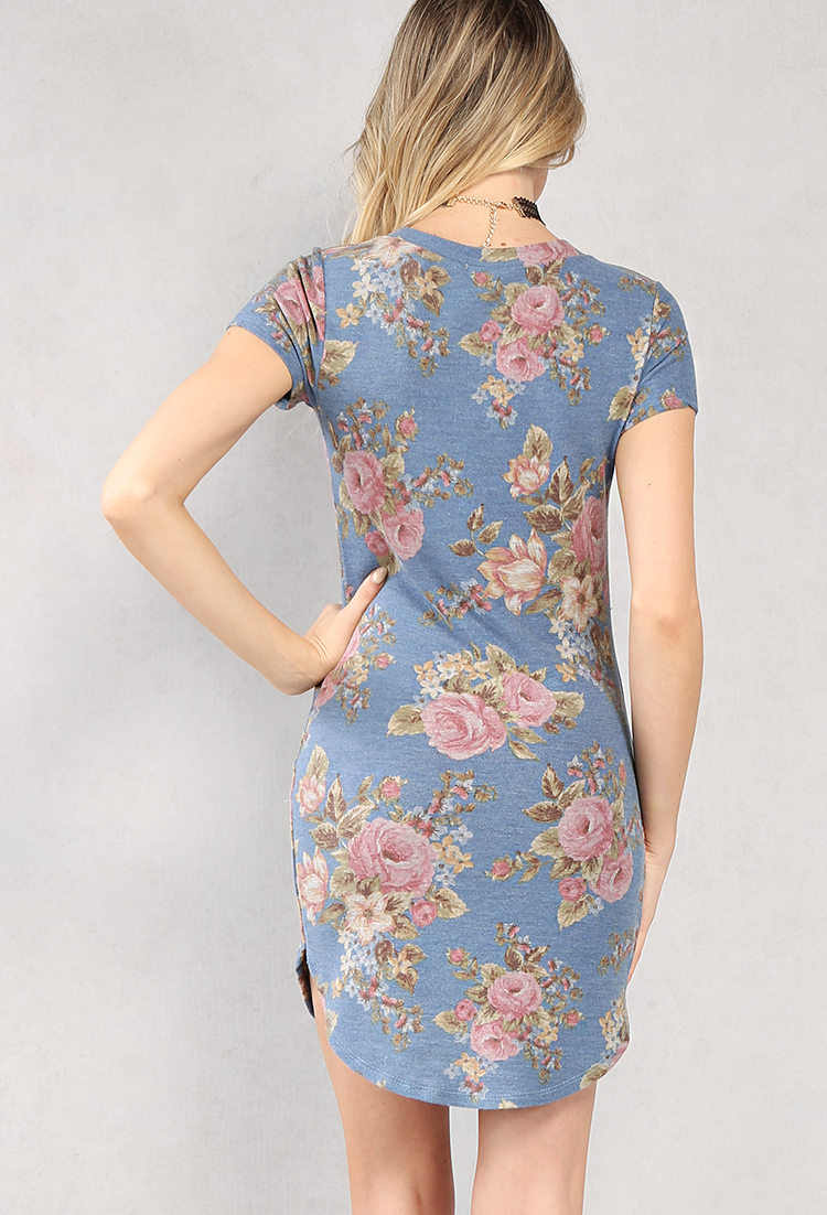 Flawless Graphic Floral Mini Dress