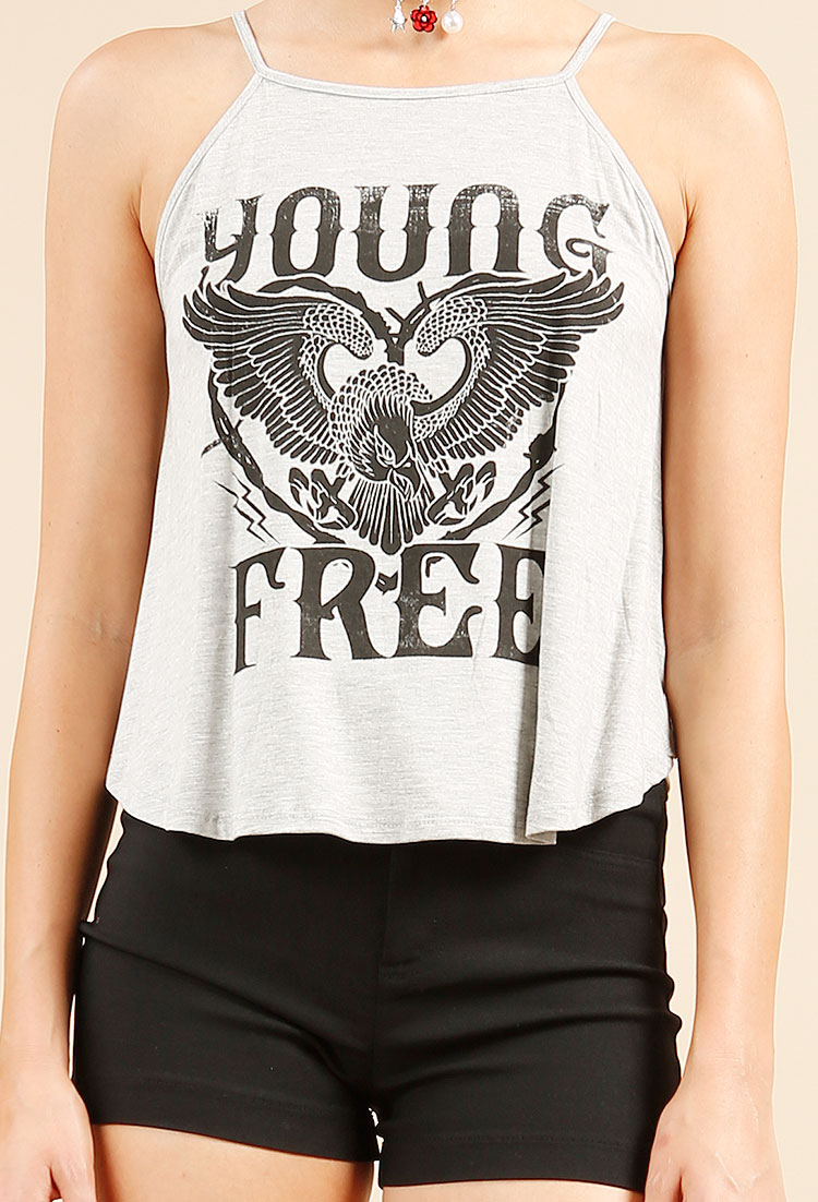 Young Free Graphic Tank Top 