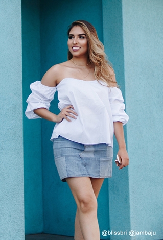Ruffled Off-The-Shoulder Top