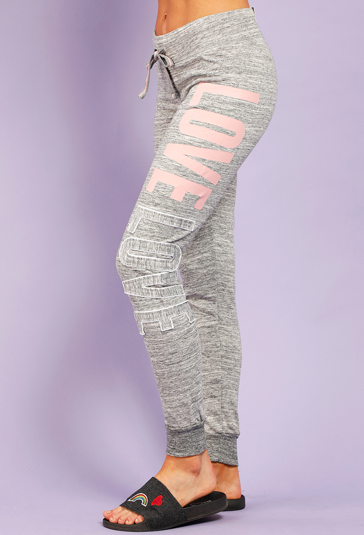 Marled Love Graphic Joggers