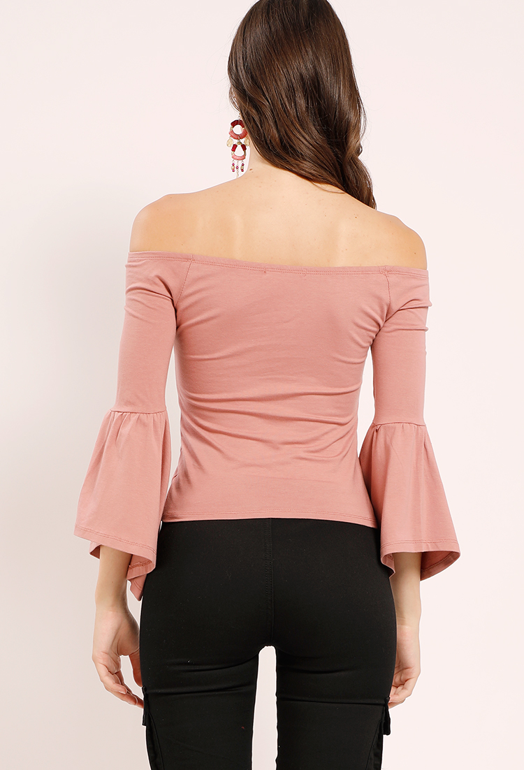 Off-The-Shoulder Bell-Sleeve Top