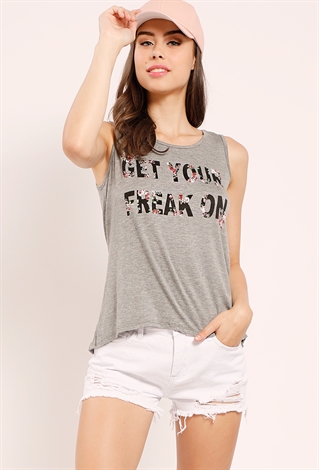 GET YOUR FREAK ON Graphic Muscle Tee