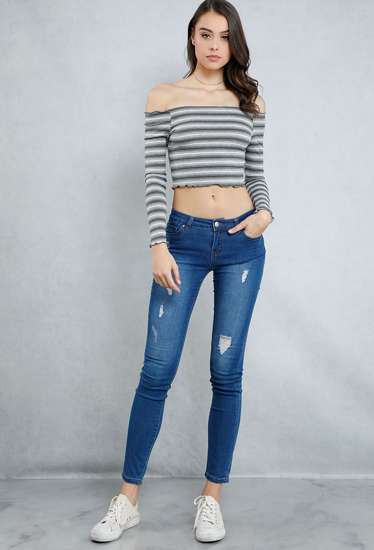 Low-Rise Skinny Jeans 
