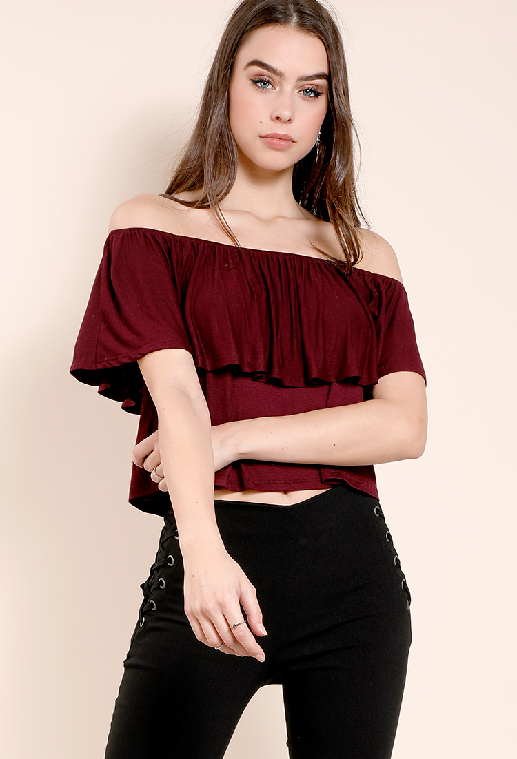 Off-The-Shoulder Ruffled Top