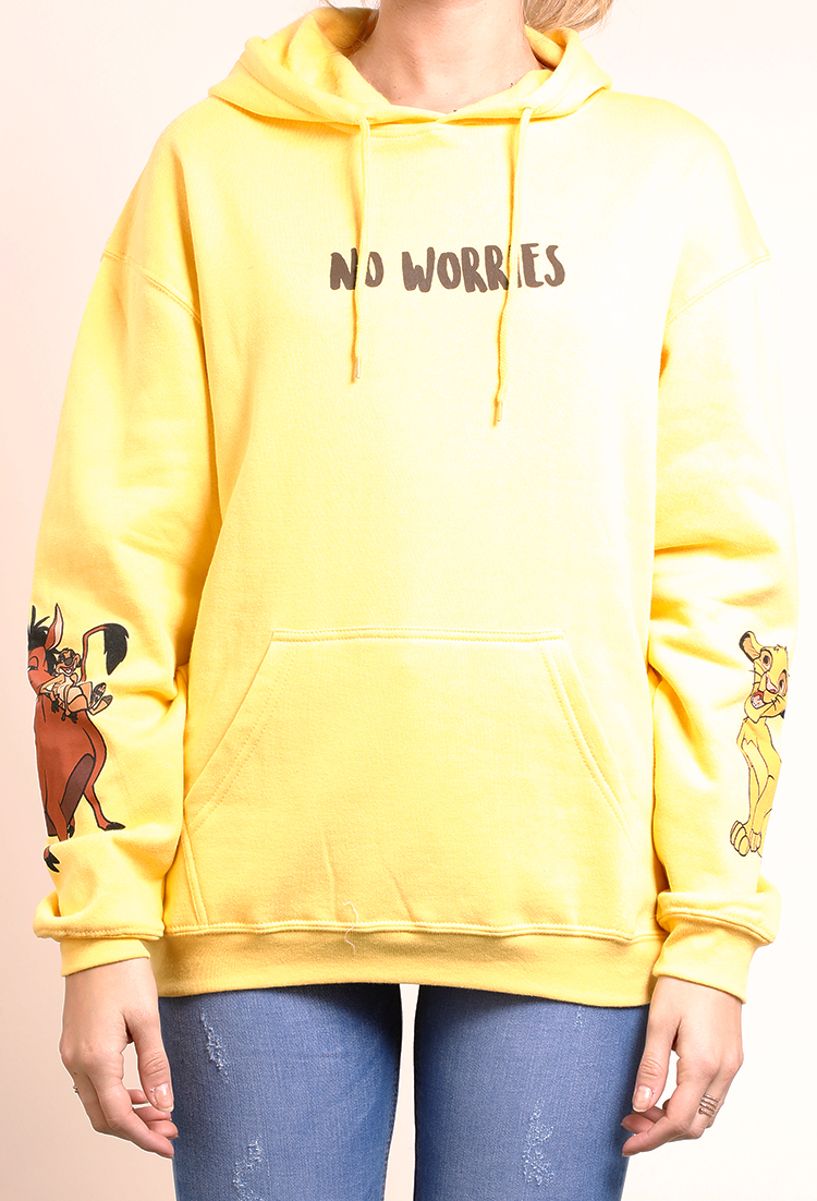 No Worried Graphic Hoodie