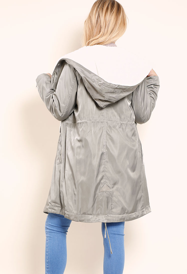 Fleece Hooded Zip-Up Jacket