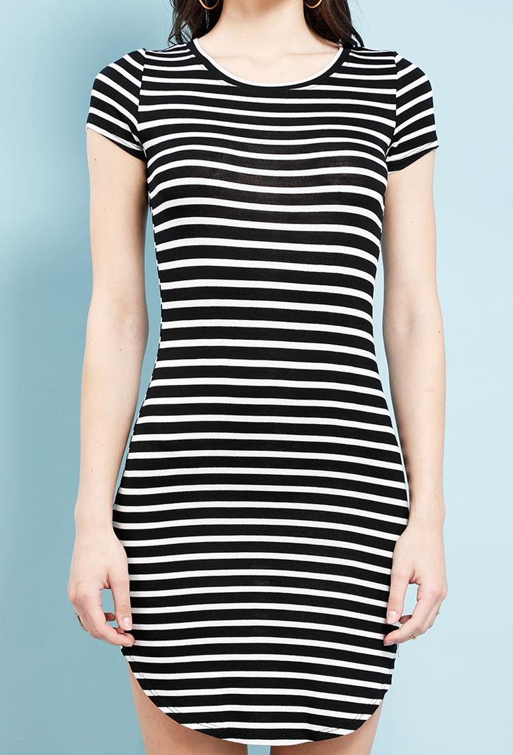 Basic Stripe Mini Dress