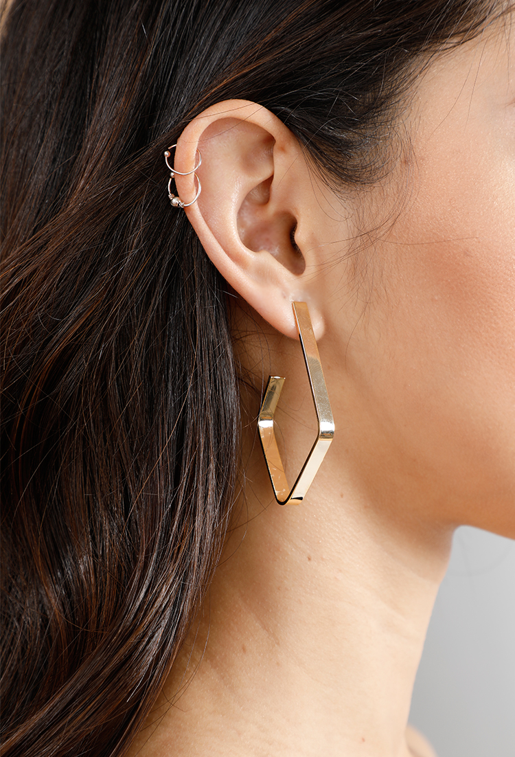Open Geometric Earrings