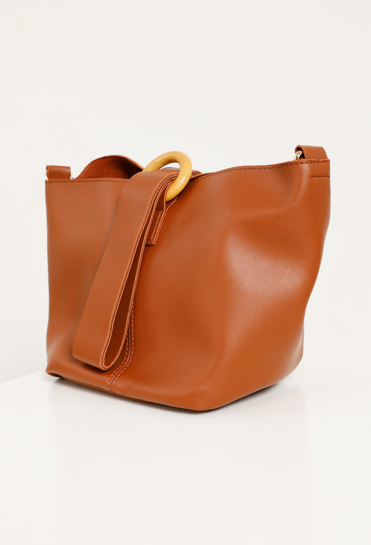 Fuax Leather Ring Bag