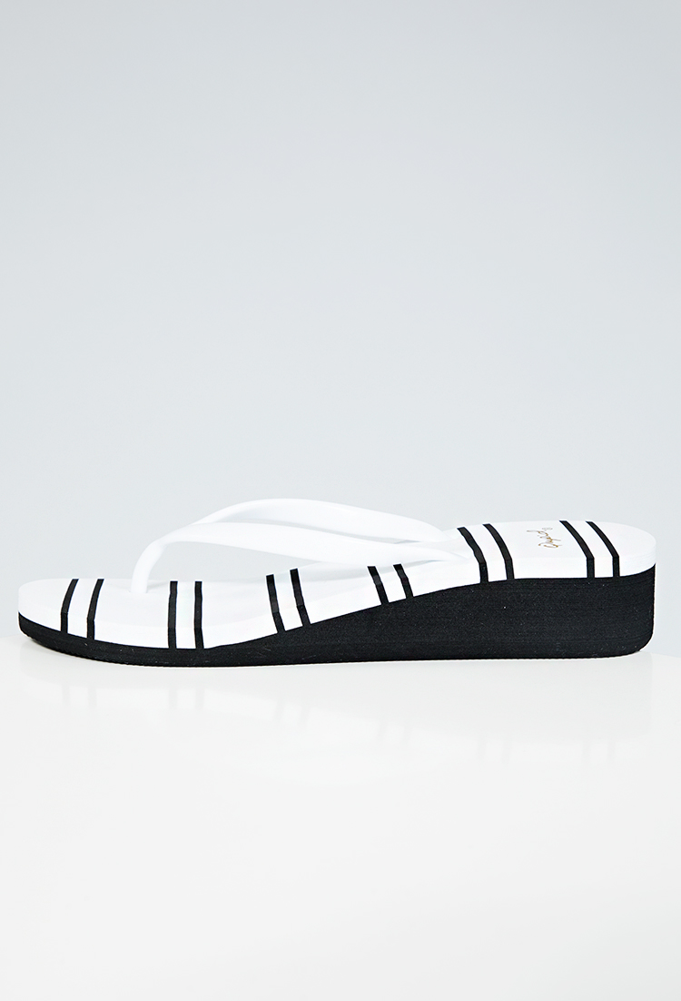 Striped Thong Sandals
