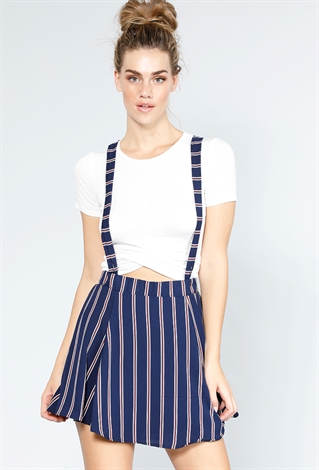 Overall Striped Skirt