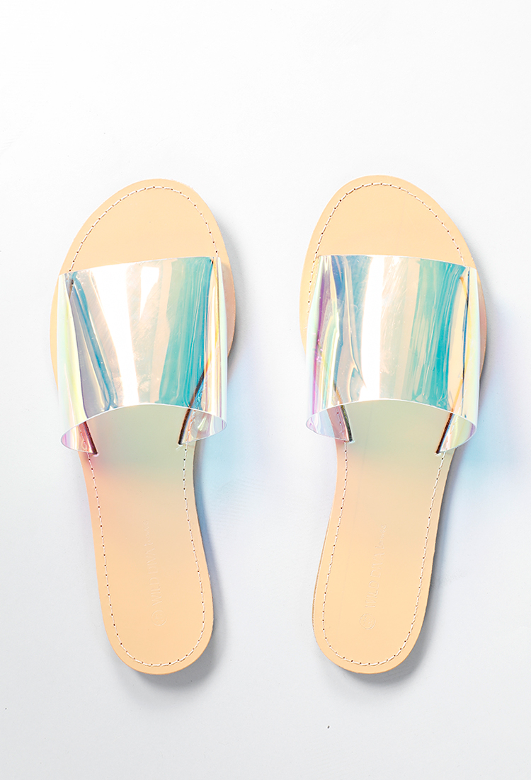 Clear Slide Sandals