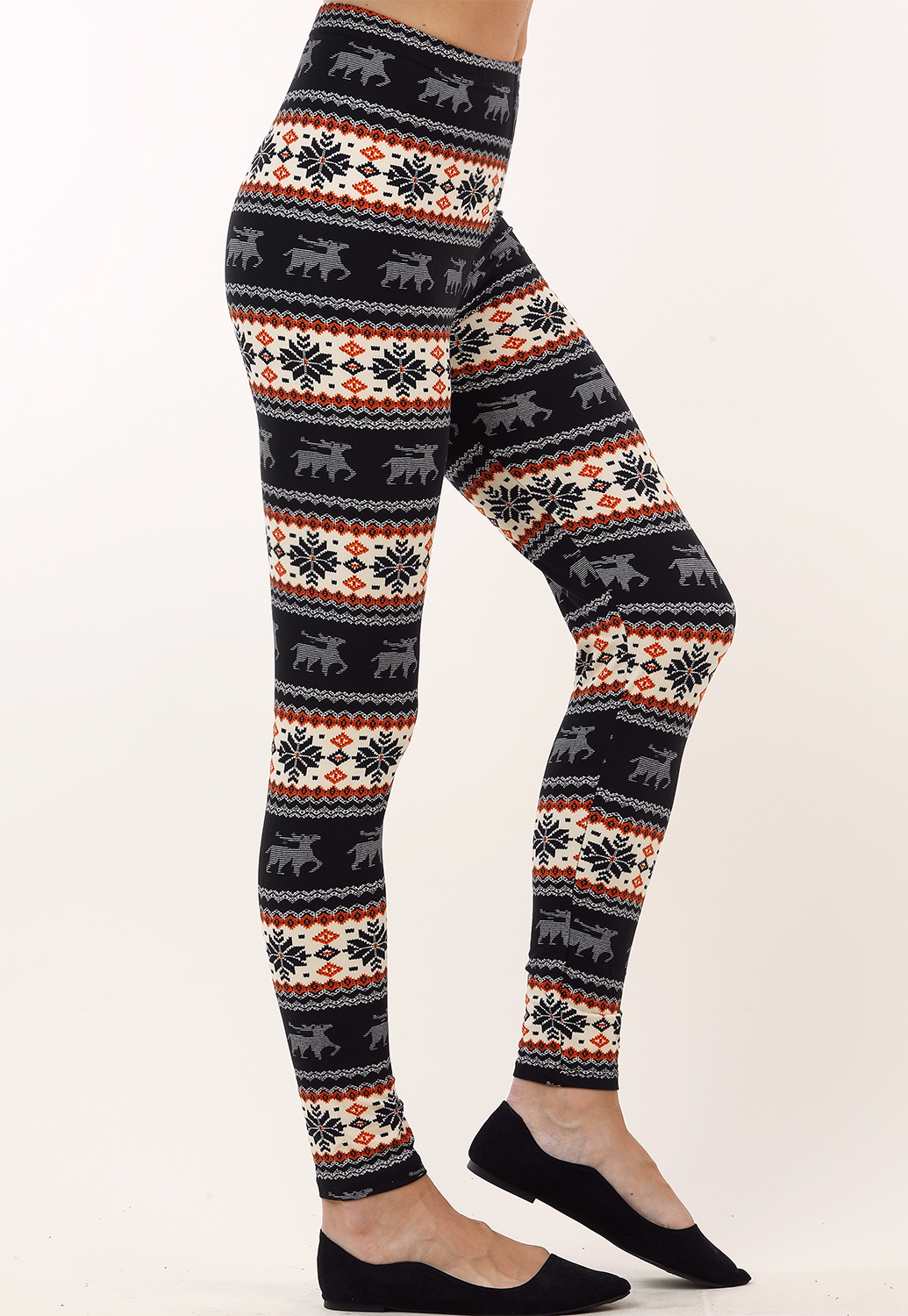Reindeer Print Leggings
