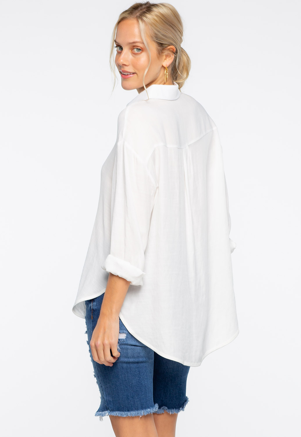 Long Sleeve Button Up Blouse