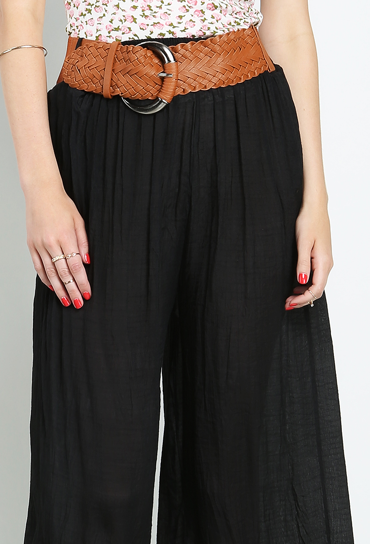 Bohemian Wide Pants W/Belt | Shop Dressy Pants at Papaya Clothing