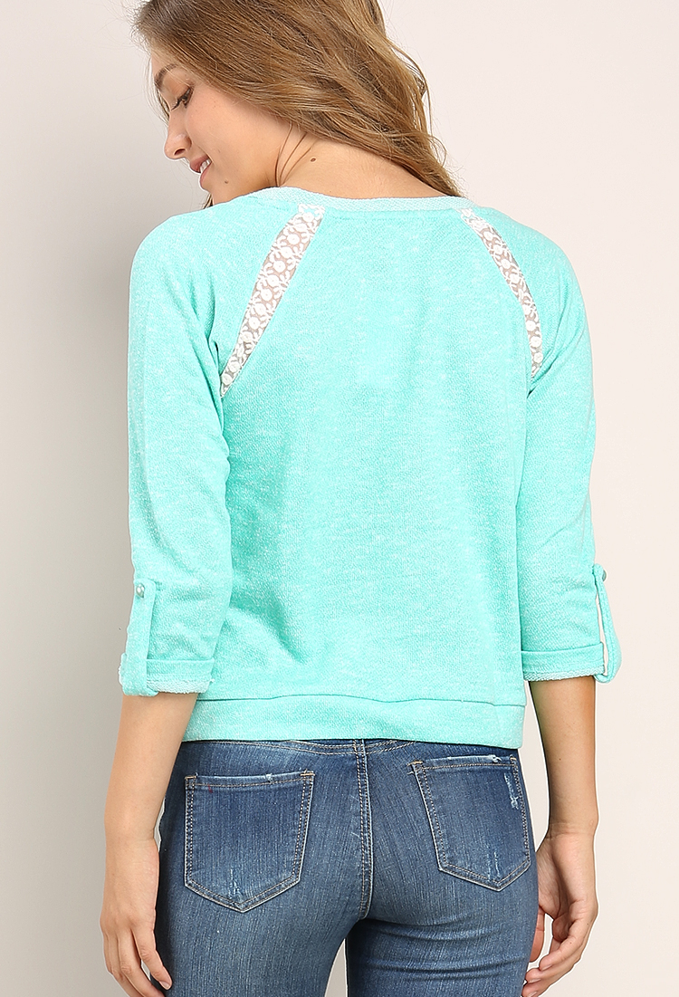 Lace Detail Sweatshirt