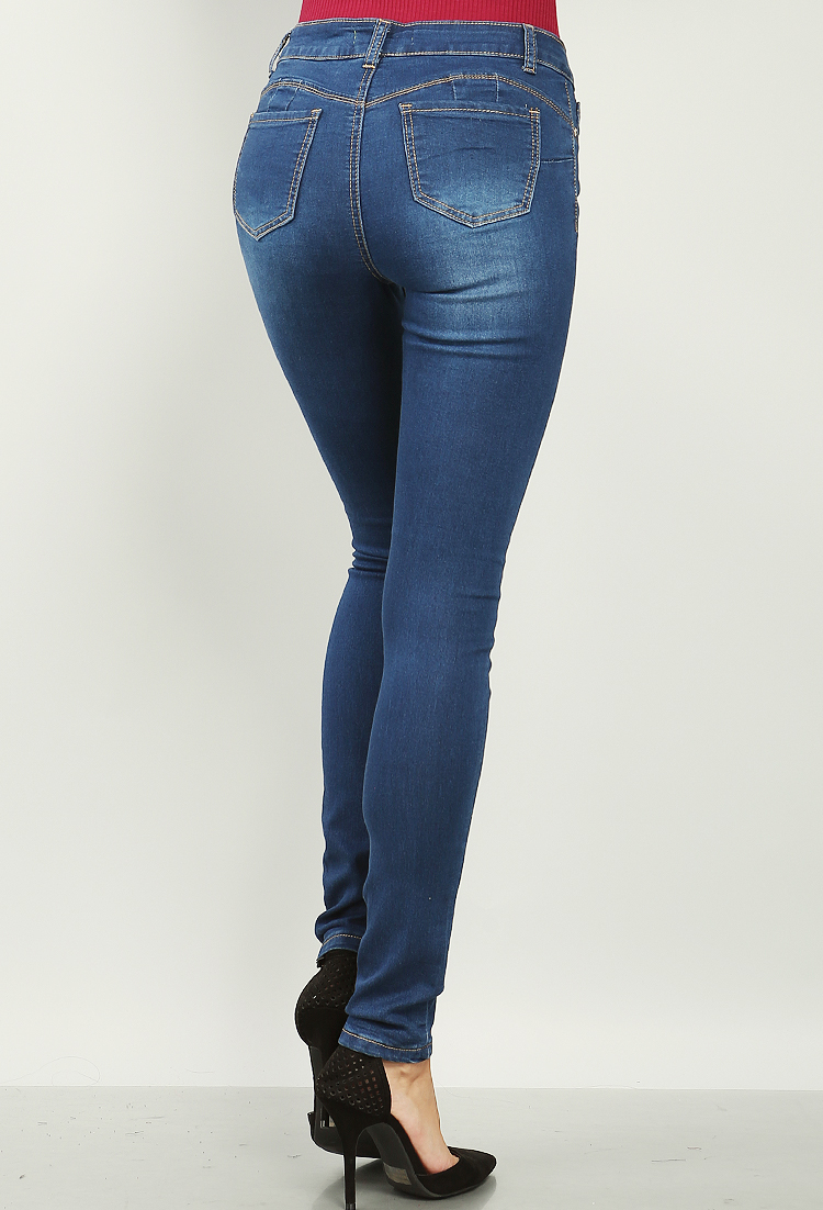 Butts Up! Mid-Rise Skinny Jeans | Shop Skinny Jeans at Papaya Clothing