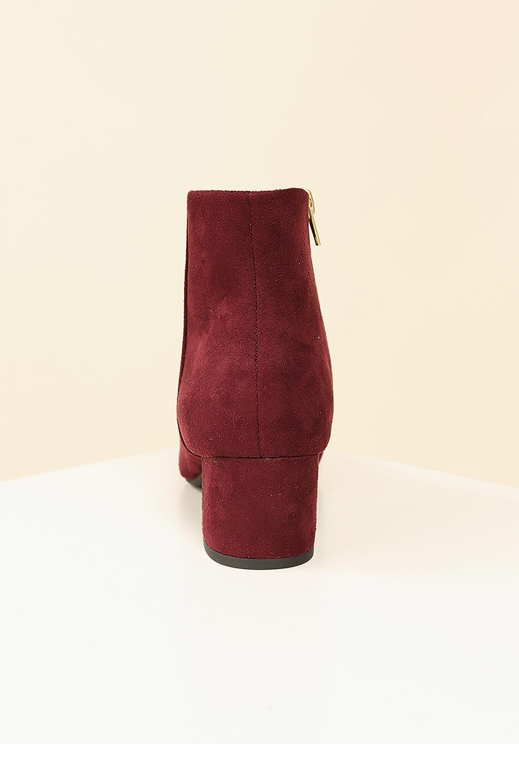 Suedette Zip-Up Ankle Booties | Shop Old Shoes at Papaya Clothing