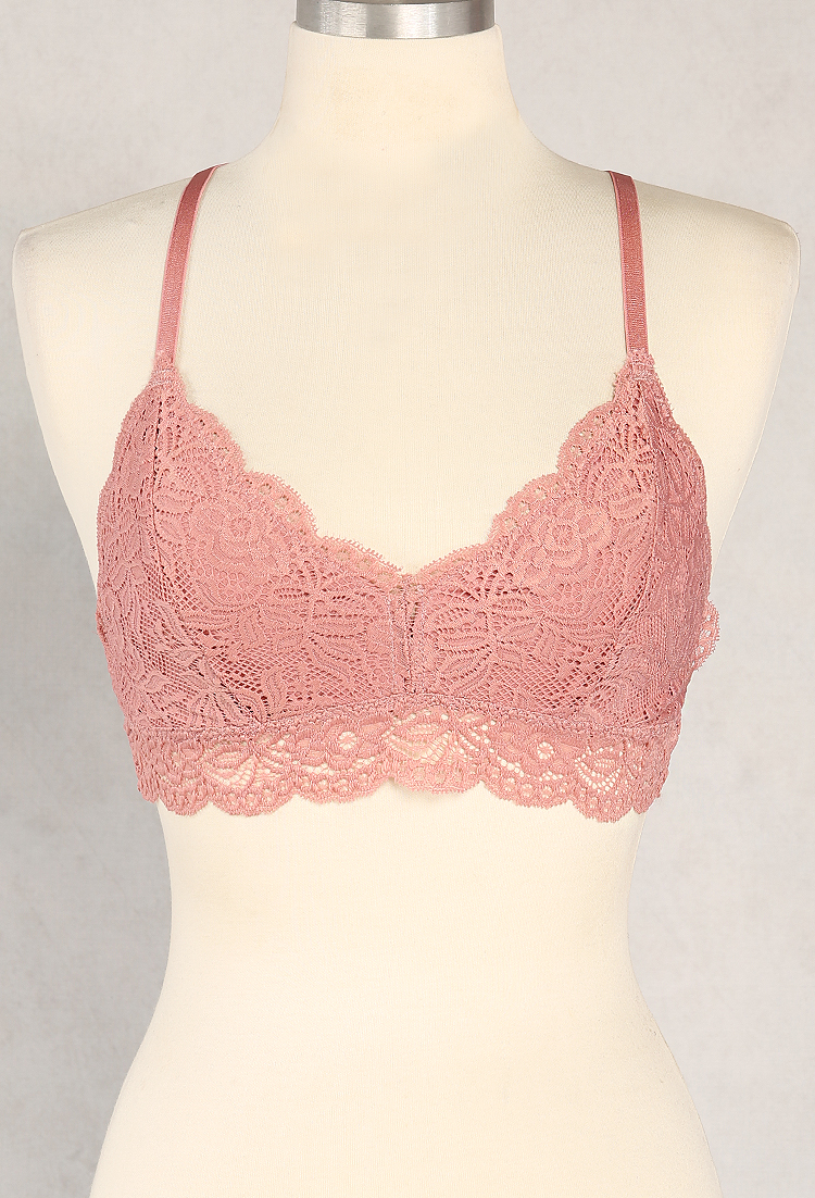 Floral Lace Racerback Bralette  Shop Night Out Outfits at Papaya Clothing