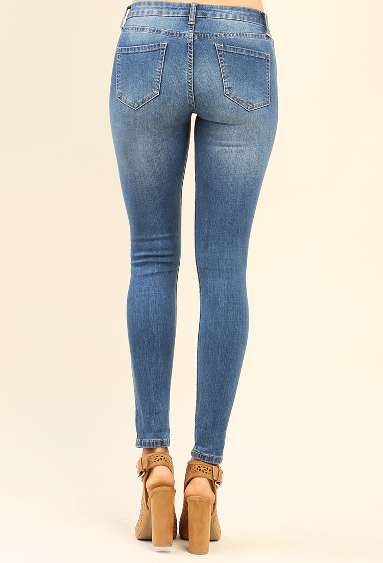 Mid-Rise Skinny Jeans | Shop What's New at Papaya Clothing